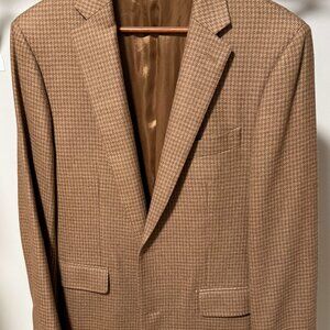 Atelier Munro Camel & Sandstone Houndstooth Sportcoat